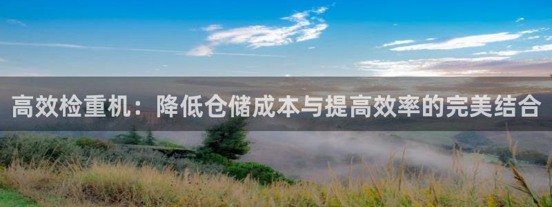 威九国际78mob官网版：高效检重机：降低仓储成本与提高效率